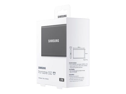 Samsung Portable SSD T7 SSD MU-PC2T0T 2TB USB 3.2 Gen 2