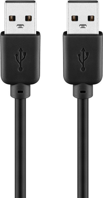 Goobay 93593 USB-kabel USB 2.0 1,8 m USB A 0,48 Gbit/sek. Sort
