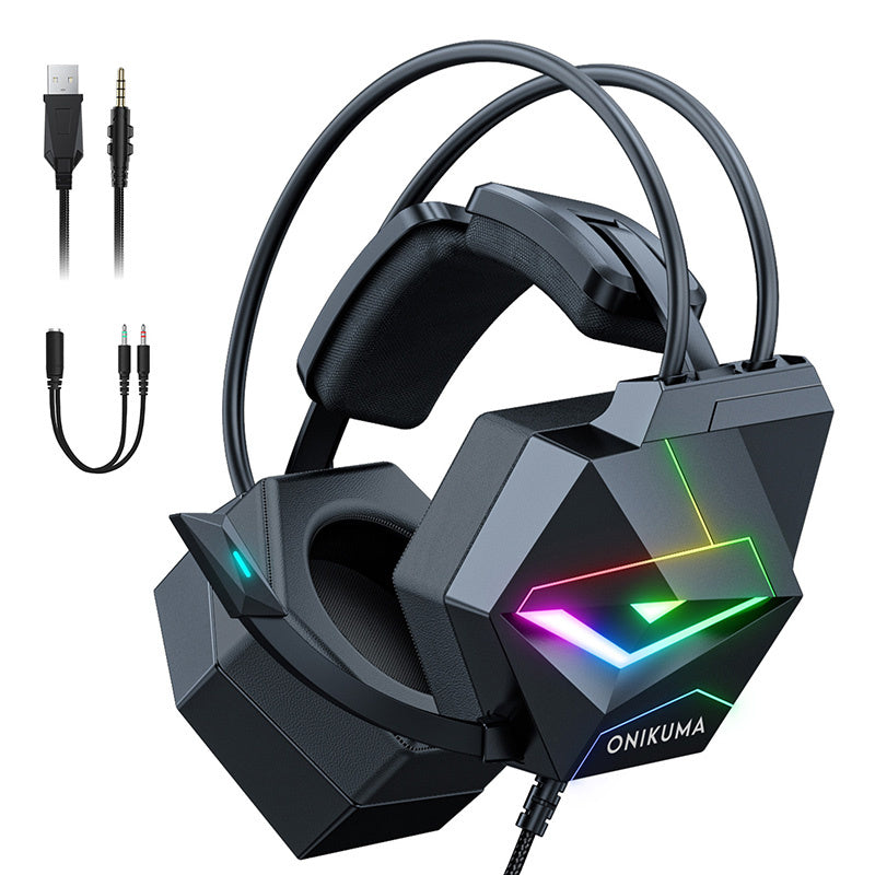 ONIKUMA X20 gaming-hovedtelefoner (sort)