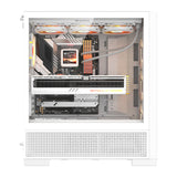 DarkFlash AIRNOVA computerkasse (hvid) + 3 fans