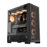 DarkFlash AIRNOVA computerkasse (sort) + 3 fans
