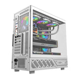 DarkFlash DS950 computercase (hvid) + 6 fans