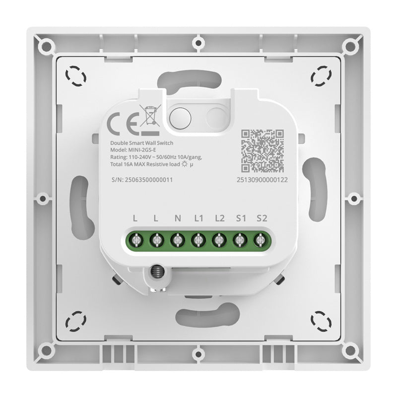 SONOFF MINI-2GS-E Matter to-kanals væg-switch.