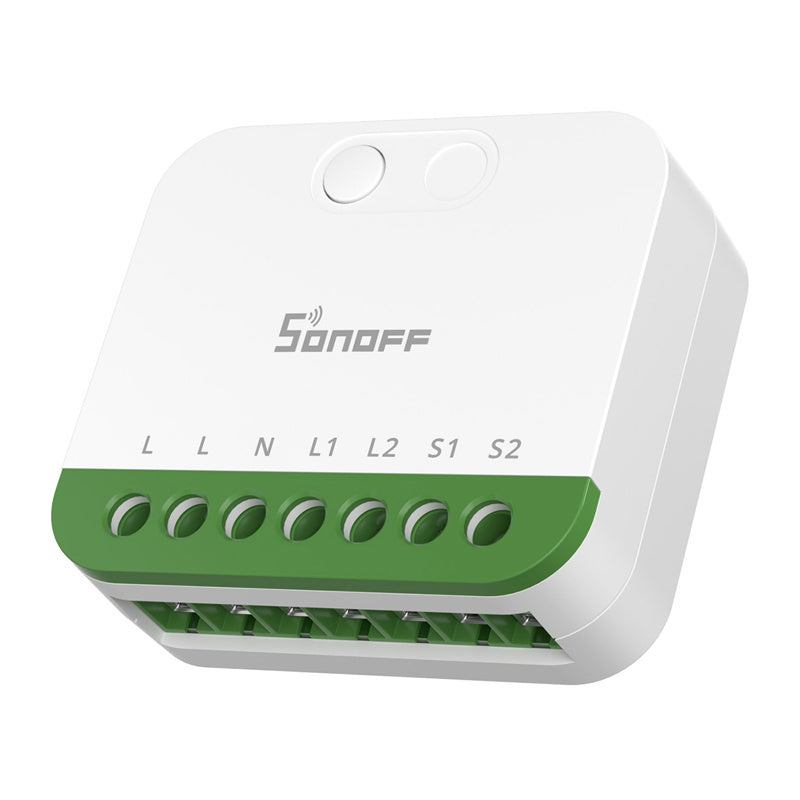 Sonoff MINI-2GS Matter to-kanals mini-switcher