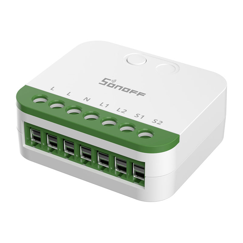 Sonoff MINI-2GS Matter to-kanals mini-switcher