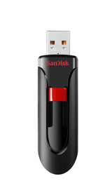 SanDisk Cruzer Glide USB-nøgle 256 GB USB Type-A 2.0 Sort, Rød