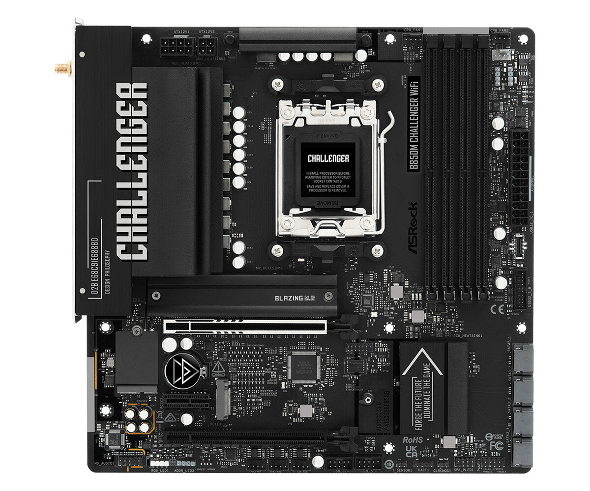 Asrock B850M Challenger WiFi AMD B850 Sokkel AM5 micro ATX