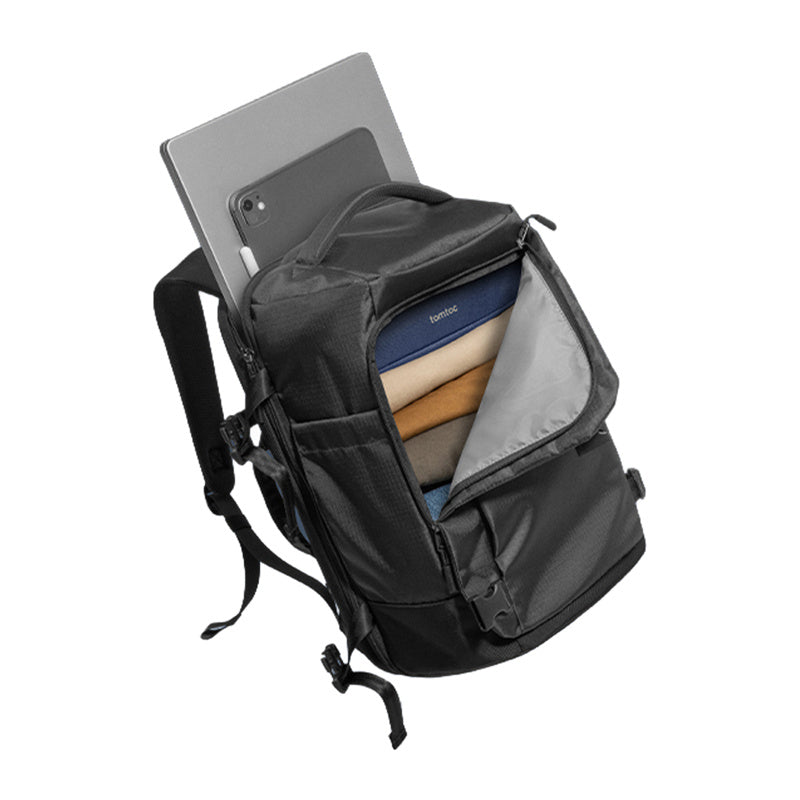 TOMTOC Navigator-T66 Liteway Travel Backpack 28L/15.6" (Sort)