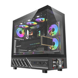 DarkFlash DS950V computerkasse med display (sort) + 6 ventilatorer