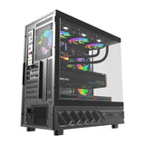 DarkFlash DS950V computerkasse med display (sort) + 6 ventilatorer