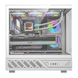 DarkFlash DS950V computerkasse med display (hvid) + 6 ventilatorer