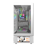 DarkFlash DS950V computerkasse med display (hvid) + 6 ventilatorer