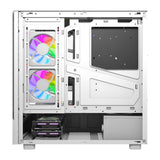 DarkFlash DS950V computerkasse med display (hvid) + 6 ventilatorer