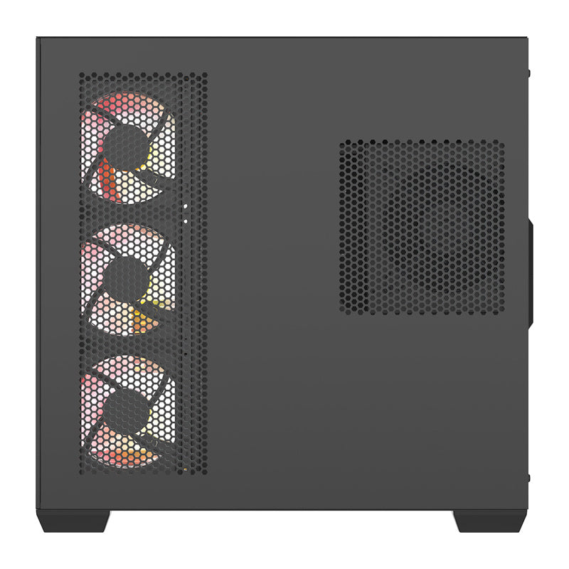 DarkFlash C280 computercase (sort) + 7 fans