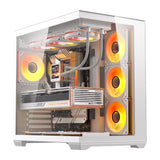 DarkFlash C280 computercase (hvid) + 7 fans