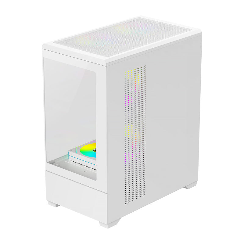 DarkFlash C365 computercase (hvid) + 5 fans