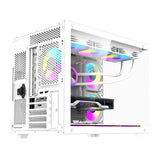 DarkFlash B275 PRO computercase (hvid) + 6 fans