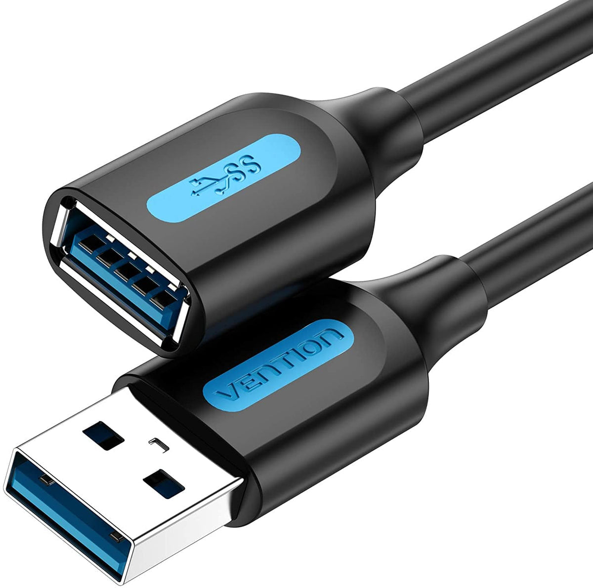 Vention CBIBJ USB-kabel USB 2.0 5 m USB A 0,48 Gbit/sek. Sort