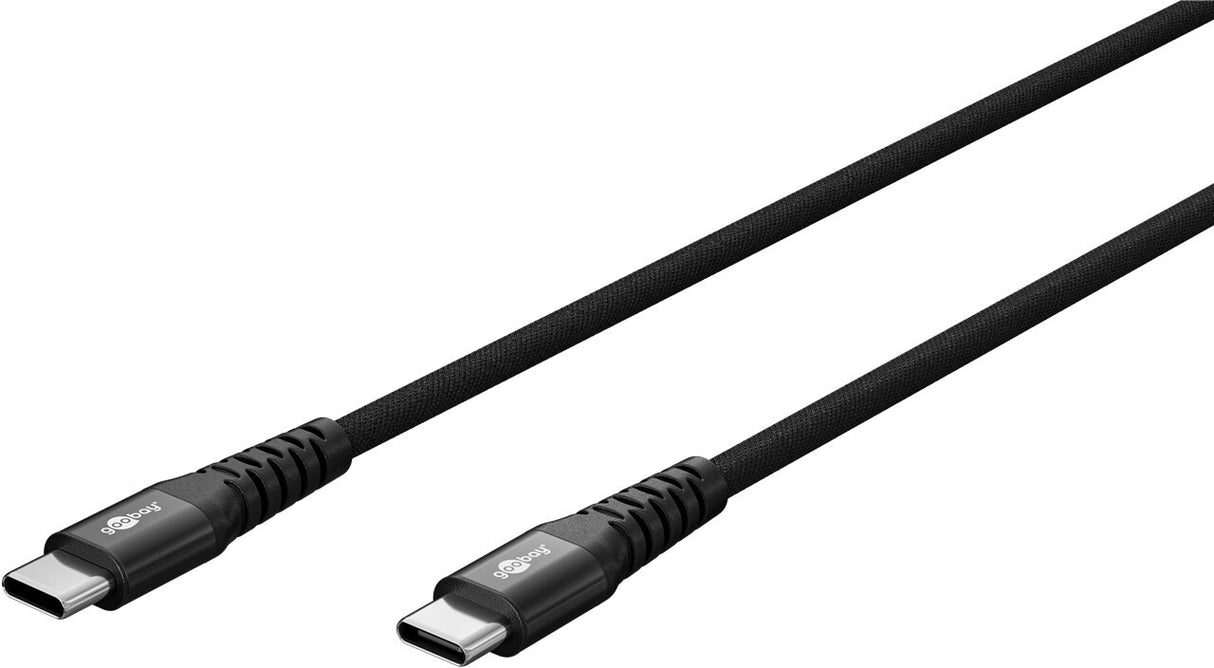 Goobay 73953 USB-kabel USB 2.0 1 m USB C 0,48 Gbit/sek. 60 W Sort