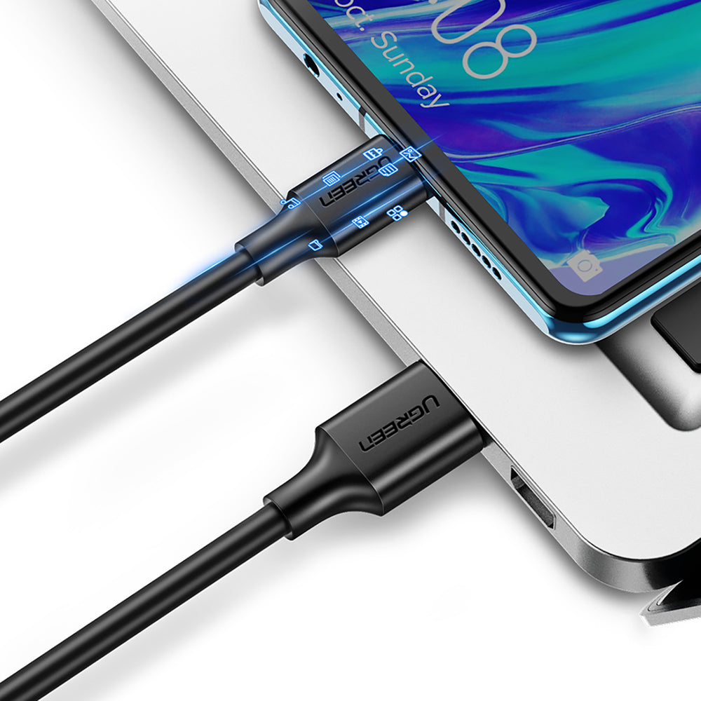 Ugreen US184 20882 USB-A 3.0 / USB-C 3A kabel 1m - sort