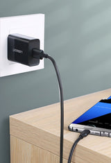 Ugreen US184 20882 USB-A 3.0 / USB-C 3A kabel 1m - sort