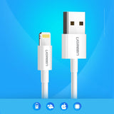 Ugreen US155 20728 USB-A / Lightning MFi 2.4A kabel 1m - hvid