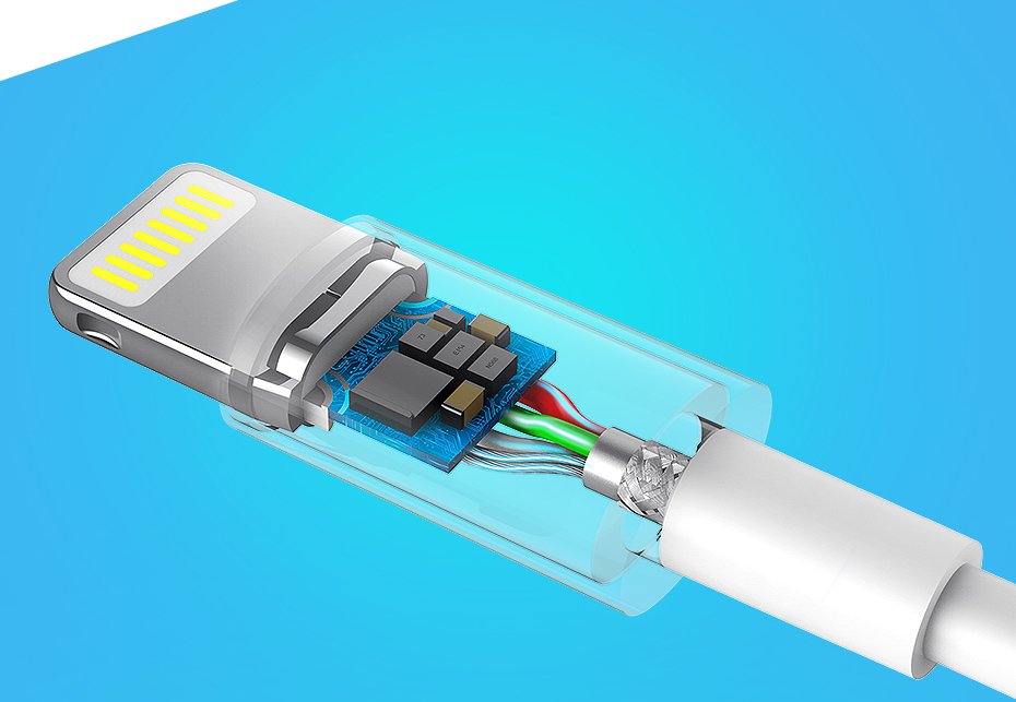 Ugreen US155 20728 USB-A / Lightning MFi 2.4A kabel 1m - hvid