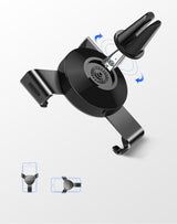 Ugrøn bil tyngdekraft holder for luftforsyning ventilation gitter grå (50564)