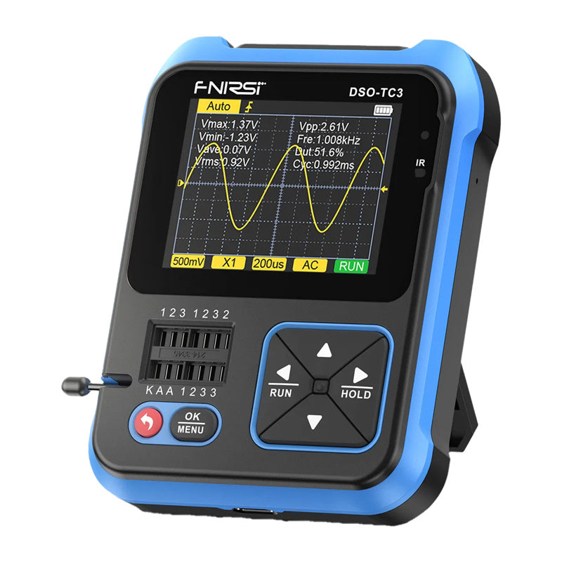 FNIRSI håndholdt digital oscilloskop transistor Tester SigGen 3 i 1 DSO-TC3