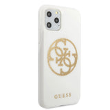 Guess GUHCN65TPUWHGLG iPhone 11 Pro Max hvid/hvid hard case Glitter 4G Circle Logo