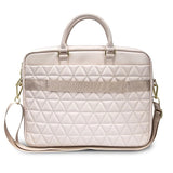 Guess Quilted taske til en 16" laptop - pink
