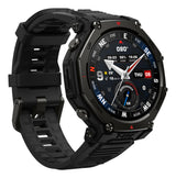 Amazfit T-Rex 3 Pro 3,81 cm (1.5") AMOLED 48 mm Digital 480 x 480 pixel Berøringsskærm Sort Wi-Fi GPS (satellit)