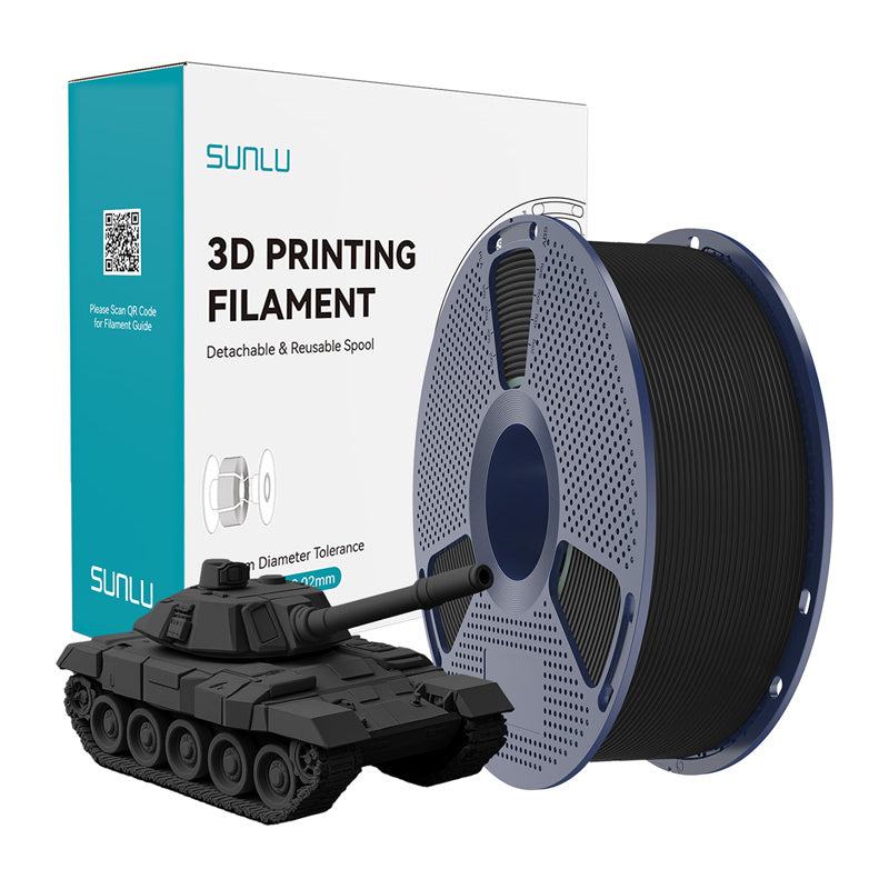 Sunlu PLA+ højhastigheds sort filament