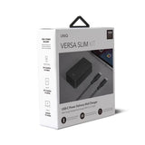 Uniq Versa Slim LITHOS kollektiv USB-C PD 18W vægoplader + USB-C / USB-C kabel - sort