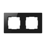 Avatto 2 Socket TS20 lyskontaktramme (sort)