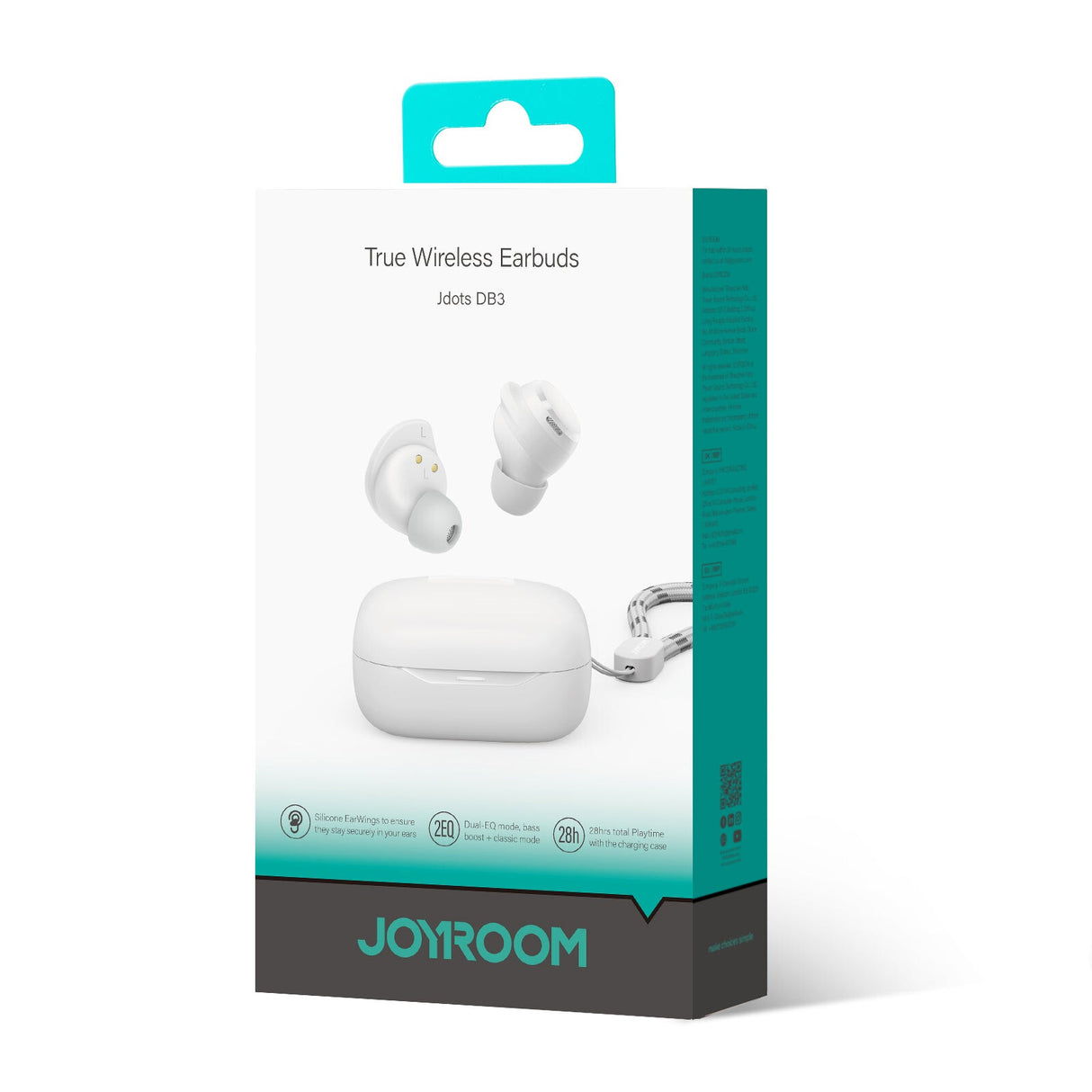 JOYROOM JR-DB3 Hovedtelefoner True Wireless Stereo (TWS) Open-ear Opkald/musik USB Type-C Bluetooth Hvid