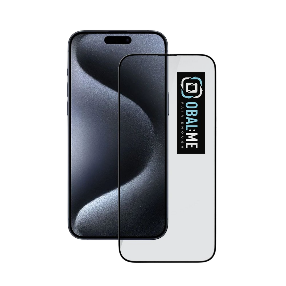 OBAL:ME 5D Glass Screen Protector for Apple iPhone 15 Pro Black