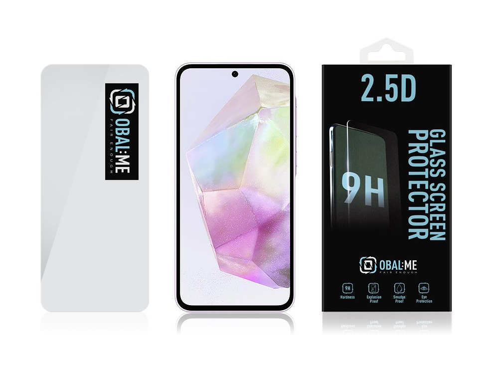 OBAL:ME 2.5D Glass Screen Protector for Samsung Galaxy A35 5G Clear