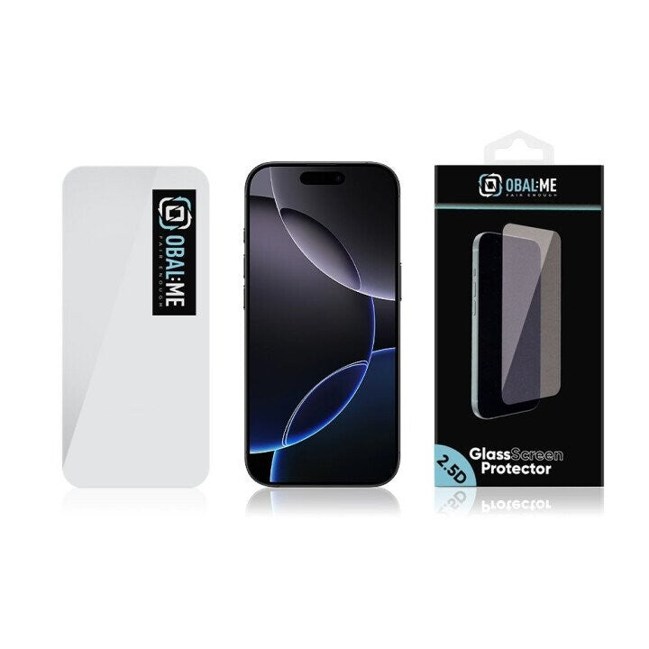 OBAL:ME 2.5D Glass Screen Protector for Apple iPhone 17 Pro Max Clear