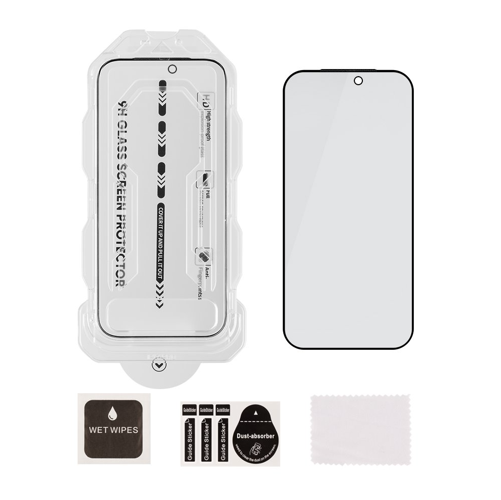 OBAL:ME Privacy 5D Glass Screen Protector with Applicator for Apple iPhone 18 Pro Black