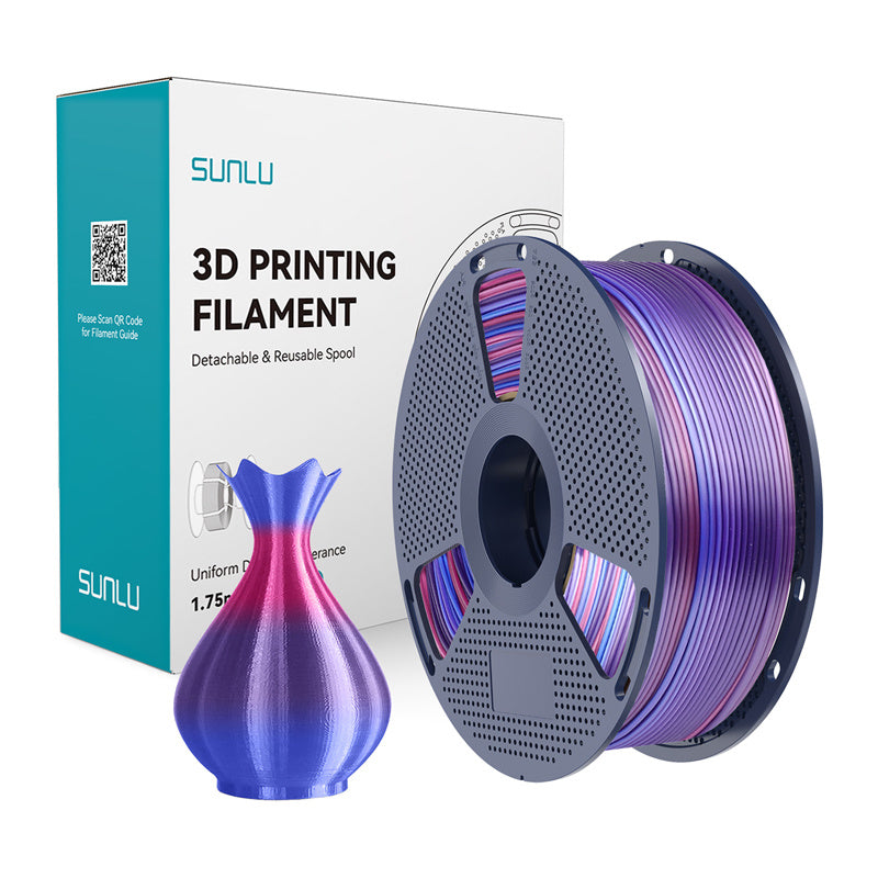 Sunlu PLA+ silkefilament (Rainbow 02)