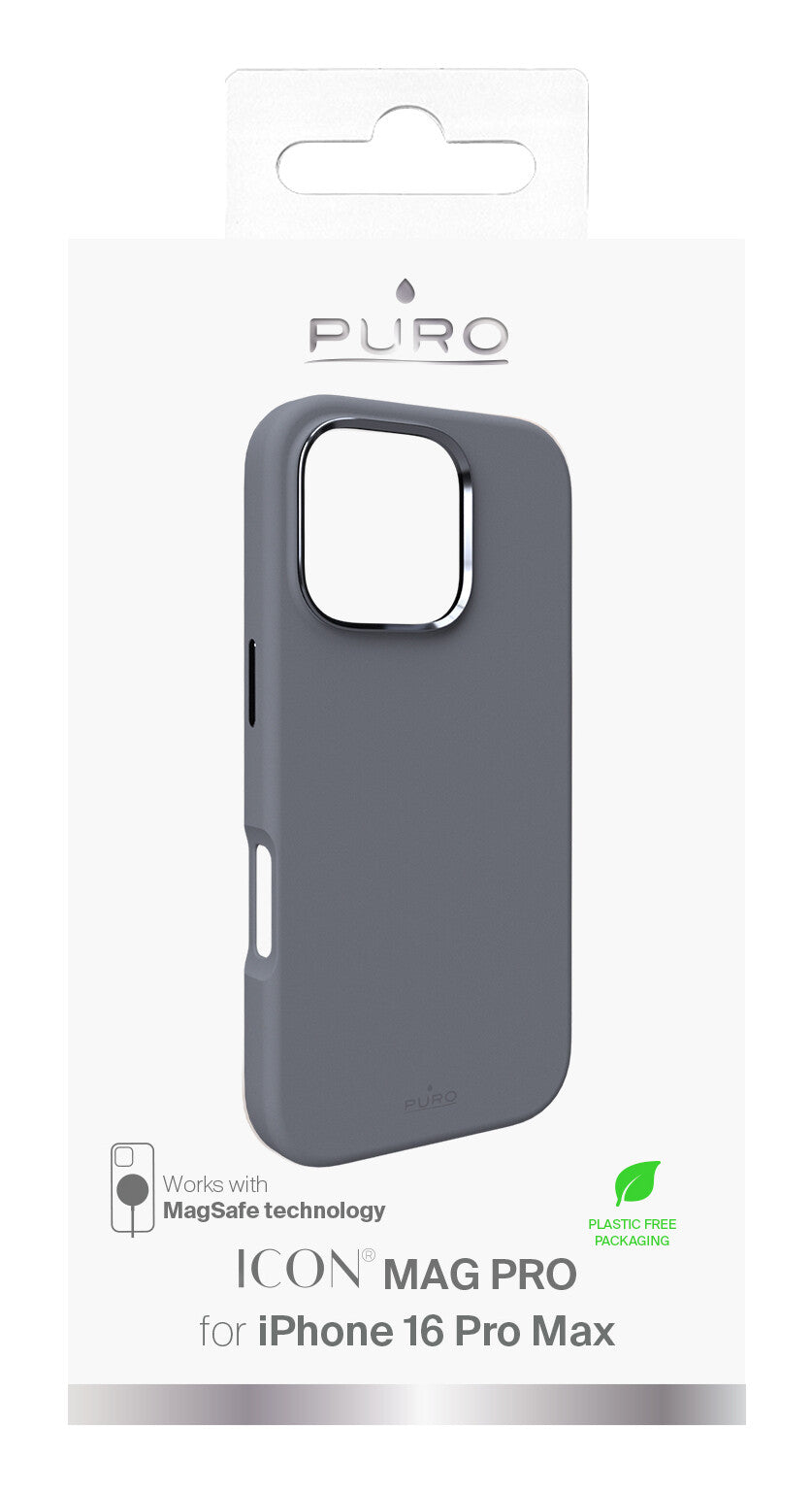 PURO Icon Mag Pro mobiltelefon etui 17,5 cm (6.9") Cover Grå