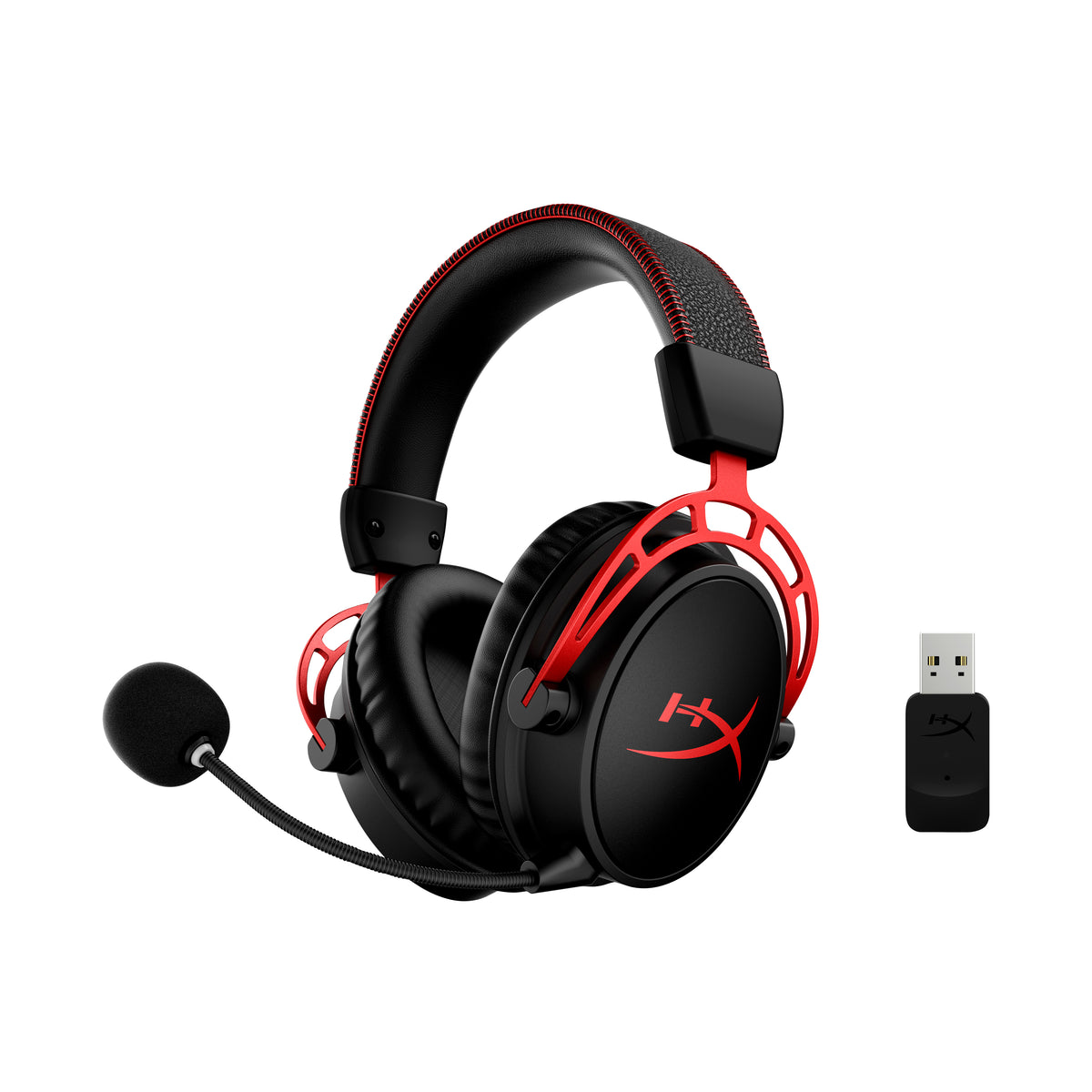 HyperX Cloud Alpha Trådløs Høretelefoner Sort Rød