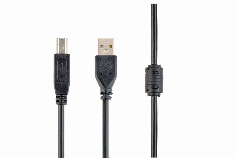 Gembird 3m USB 2.0 A/B M USB-kabel USB A USB B Sort