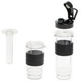 Adler AD 4081 blender 0,57 L Sportsblender 800 W Sort, Rustfrit stål, Gennemsigtig
