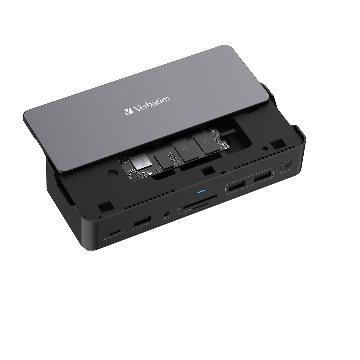 Verbatim CDS-15SSD Ledningsført USB 3.2 Gen 1 (3.1 Gen 1) Type-C Sort, Grå