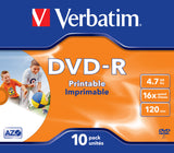 Verbatim 43521 tom DVD 4,7 GB DVD-R 10 stk