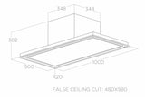 Elica SKYDOME H30 A/100 Indbygget loft Hvid 770 m³/t