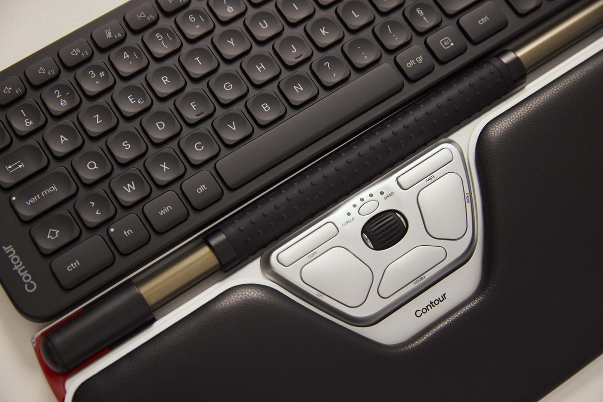 Contour Design Contour RollerMouse Red Plus & Balance Mid-Size Keyboard Combo, Wired, Pan Nordic