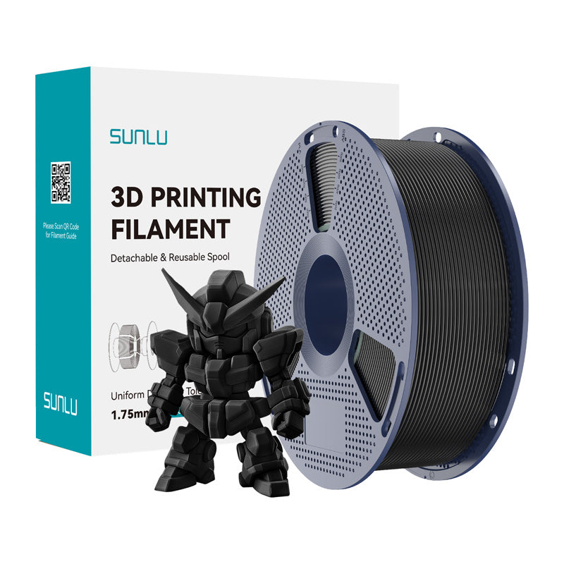 Sunlu PLA+ 2.0-filament (sort)